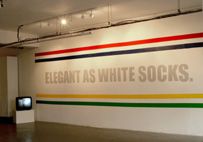 Stak-WhiteSocks.jpeg : Stak, Elegant as white socks, Galerie Kitchen93, Bagnolet, France, 2004